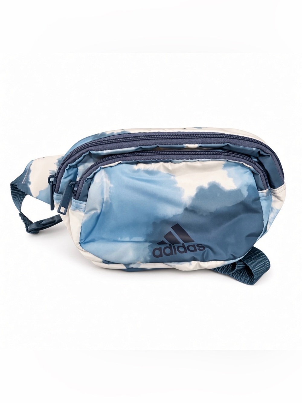 Adidas Unisex Blue and White Tie-Dye Waist Bag